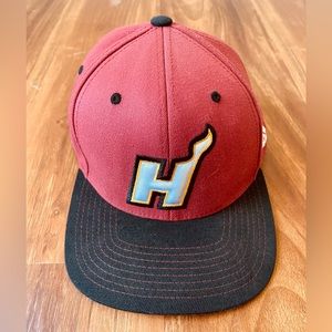 Adidas Climalite Miami Heat Basketball Hat Adults Mens SZ S-M